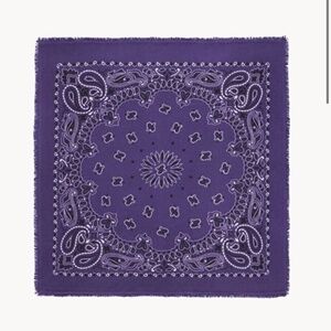 Kujten NWT 100% Cashmere Bandana Hachiko Deep Purple